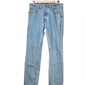 Levi’s 505 Regular Straight Classic Blue Denim Jeans Size 32 x 34